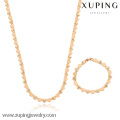 63213-Xuping Necklace & Bracelet Lovely Heart Shape String Jewelry Set For Wedding